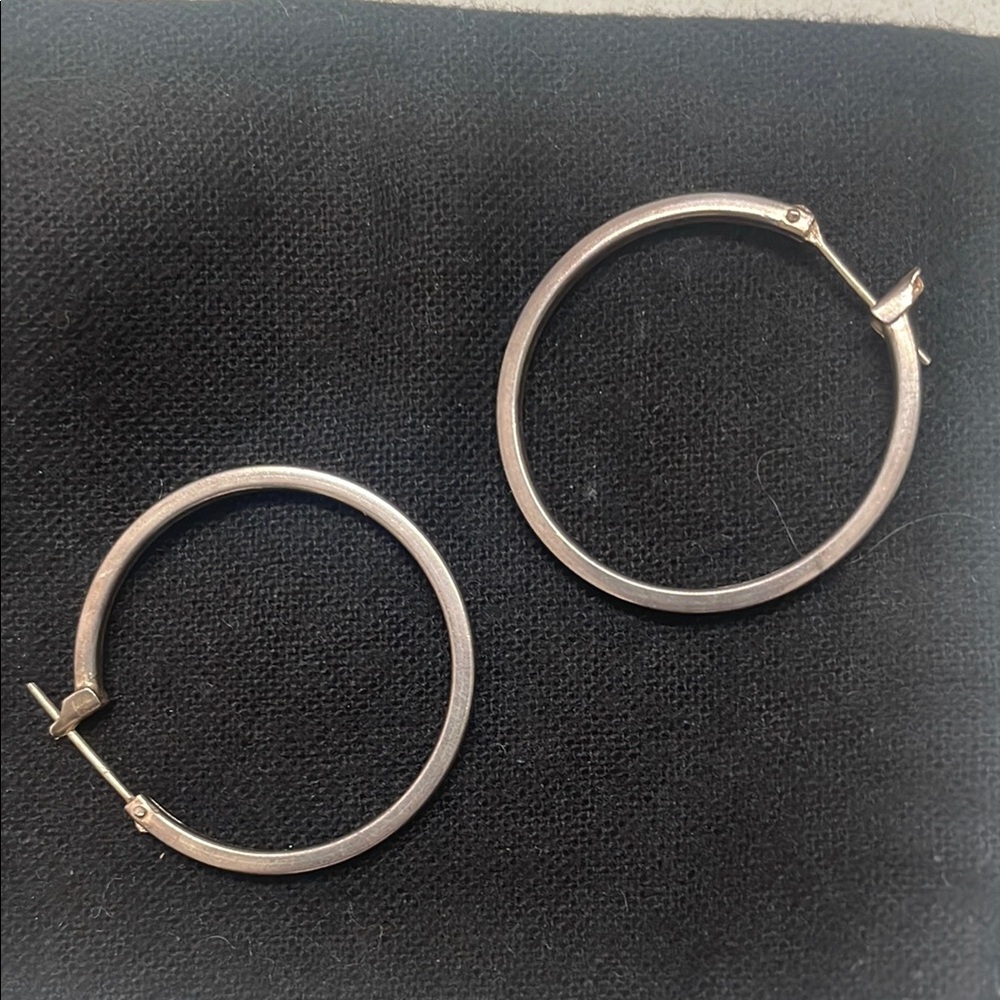 Elegant Silver Hoop Earrings